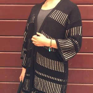 Mango Black Knitted Cardigan